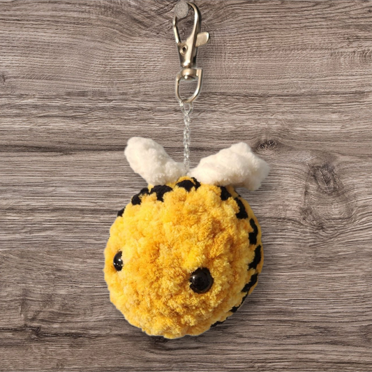 Handmade Crocheted Bee Keychains